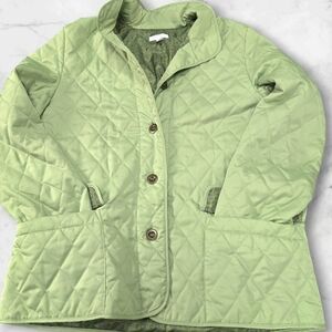 Charter Club Light Green Quilted Jacket